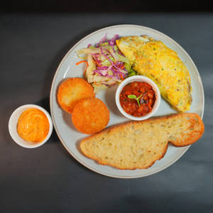 Chicken Creamy Mushroom Omelette