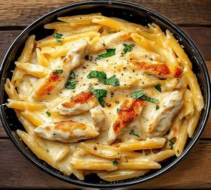 White sauce chicken pasta