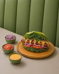Chicken Steak Burger (Lettuce Wrap)