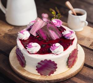 Eggless Blueberry Cake (Round) (500 gms)