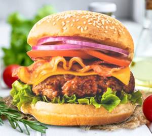 Jumbo Double Cheese Burger Veg