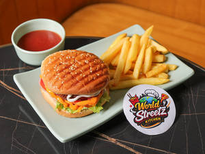 Paneer Burger (with Fries)