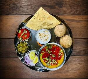2 Bati Dal With Chatni Salad