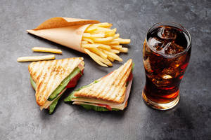 Cheese Grilled Sandwich+french Fries+coldrink(200ml)