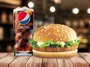 Veg Cheese Burger+coldrink(200ml)