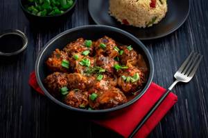 Veg Manchurian In Schezwan Sauce