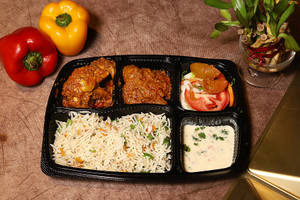 Jeera Rice With Chicken Masala