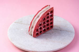 Red And White Choco Waffle