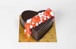 I Love You Belgian Chocolate Cake [Free Rose]