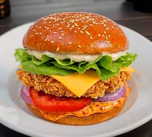 Crispy Chicken & Cheese Burger