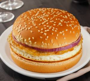 Egg Burger With Loaded Cheese