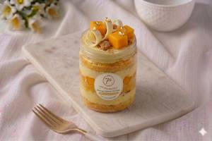 Mango Cheese Jar Cake