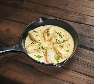 Chicken Afghani Momos [Regular, 8 Pieces]