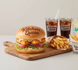 Burger Paneer + French Fries + Cold Drink (Sprite 250 Ml)