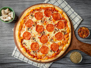 Chicken Pepperoni Pizza (12 Inches)