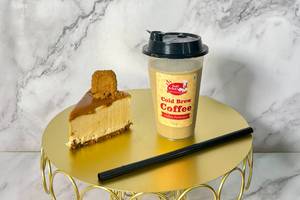 Special Yummy Cold Coffee [300 ml] with Lotus Cheesecake Slice