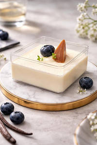 Vanilla Bean Protein Panna Cotta