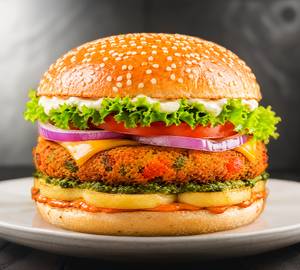 Veg grilled burger