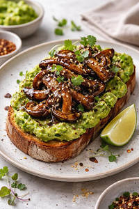 Umami - Glazed Shitake With Avocado Smash
