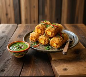 Crispy Thread Paneer