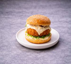 Veg Aloo Tikki Cheese Burger