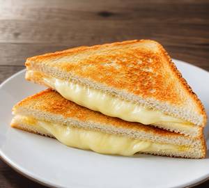 Plain cheese sandwich