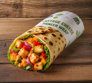 Paneer cheese loaded wrap