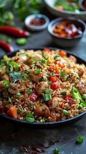 Non-veg Chilli Garlic Fried Rice