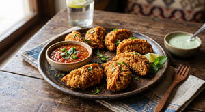 Corn And Cheese Kurkure Momos [7 pieces]
