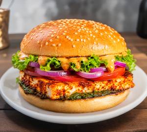 Paneer grilled burger