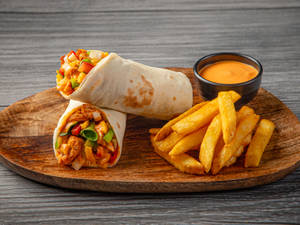 Spicy Baked Chicken Wrap