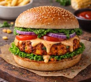 Paneer Crispy Burger