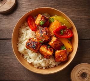 Barbeque Paneer Rice Bowl