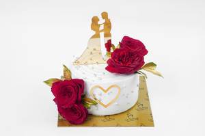 Heavenly Blessed Anniversary Fresh Fruit Cake
