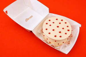 Mini Red Hearts Cake