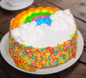 Eggless Rainbow Cake (500 Gms)
