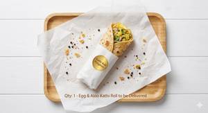 Single Egg Single Aloo Roll 