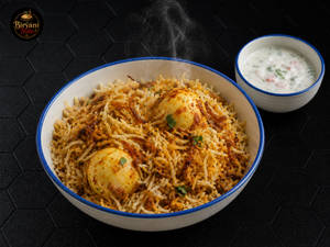 Egg Hyderabadi Dum Biryani