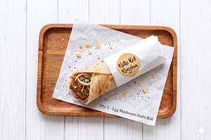 Egg Mushroom Kathi Roll 