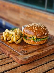 Chicken And Kimchi Burger