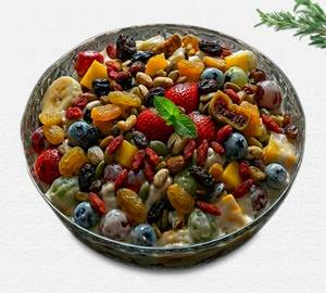 Mix Fruit Cream With Nuts