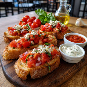 Bruschettas With Dips