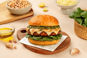 High Protein - Smoky Pesto Burger