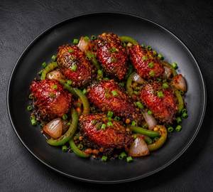 Chilly  chicken [dry] [6 pieces]