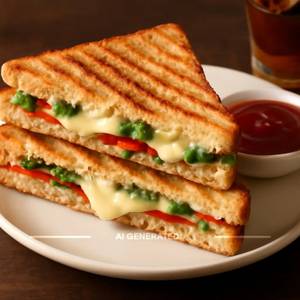 Veg. Cheese Grilled Sandwich