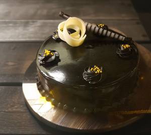 Dark Chocolate Truffle Cake