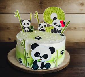 Panda Theme Cake Designs (500Gm)
