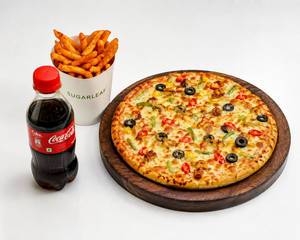 Otc Pizza With Peri Peri Fries With Coke (250ml)