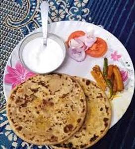 Aloo Paratha (2pcs) + Dahi  + Salad
