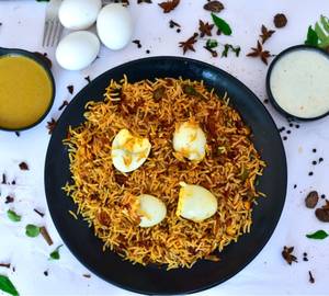 Dum Egg Biryani [Serves 1]